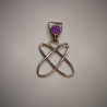 Srebrny wisiorek Atom