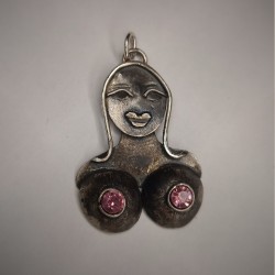 Srebrny wisiorek Titty Lady