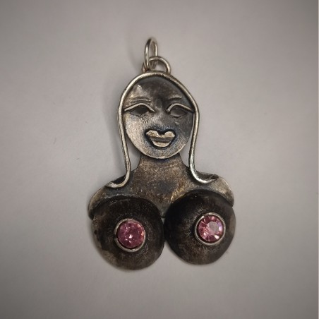Srebrny wisiorek Titty Lady