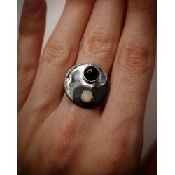 Pierścionek Yin Yang Opal