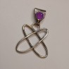 Srebrny wisiorek Atom